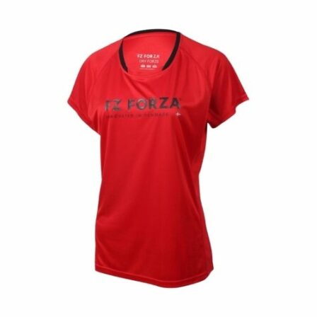 Forza-Blingley-Dame-T-shirt-Chinese-Red-Badmintont-shirt