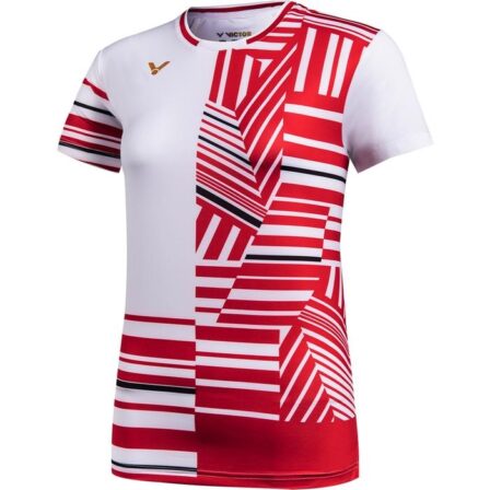 Victor-dame-badminton-T-shirt-hvid-1-p