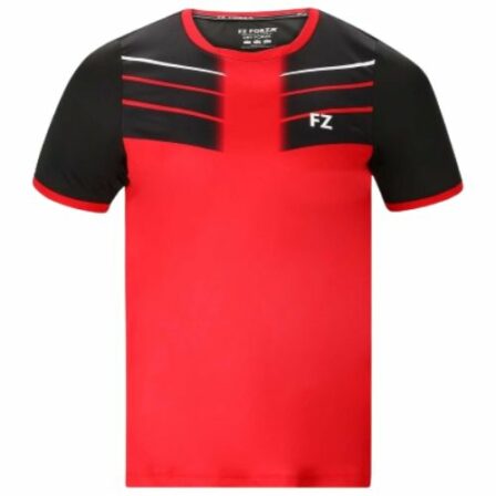 Forza-Check-Junior-T-shirt-Chinese-Red-T-shirt-badminton-junior
