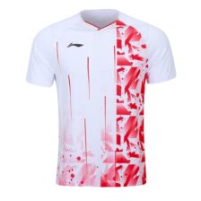 Li-Ning AAYS239-1 T-shirt Flakes White/Red