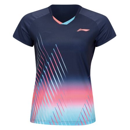 Li-Ning AAYU144-4 Nice Place Women T-shirt Dark Blue